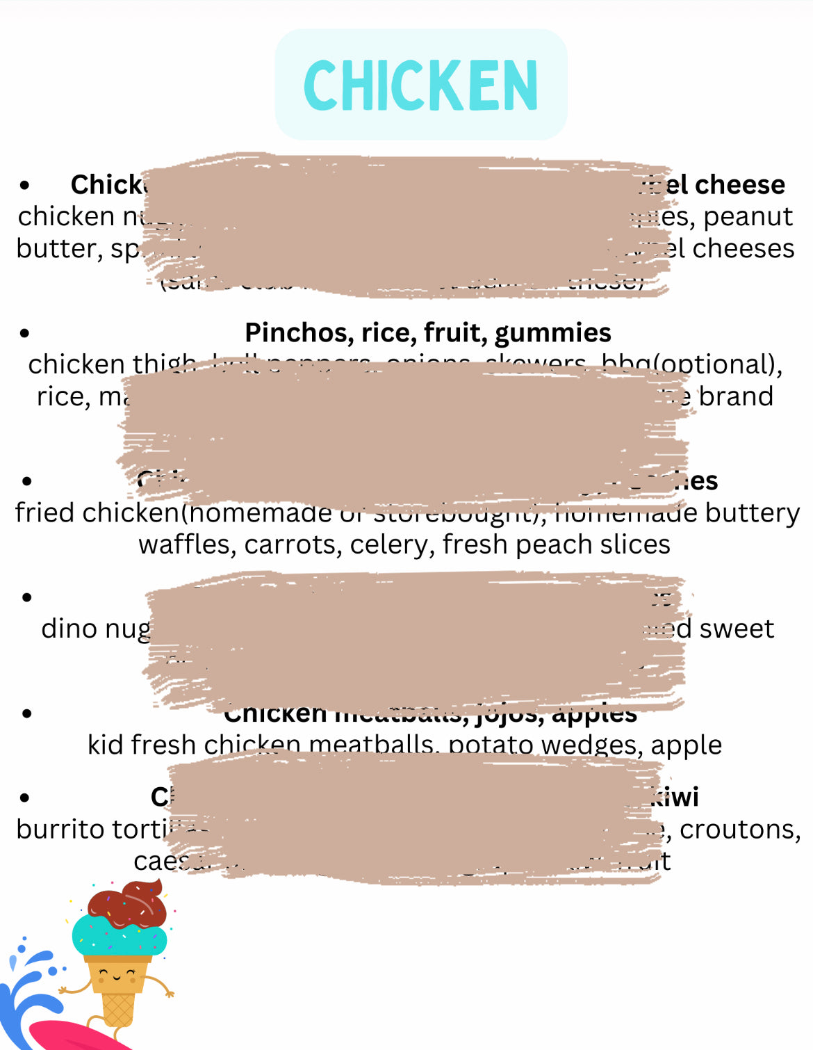 75 Lunch ideas