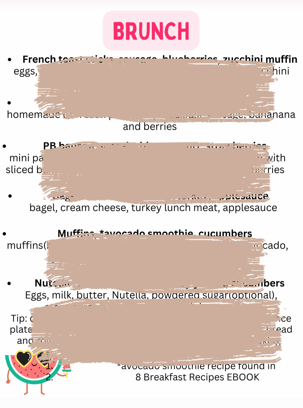 75 Lunch ideas