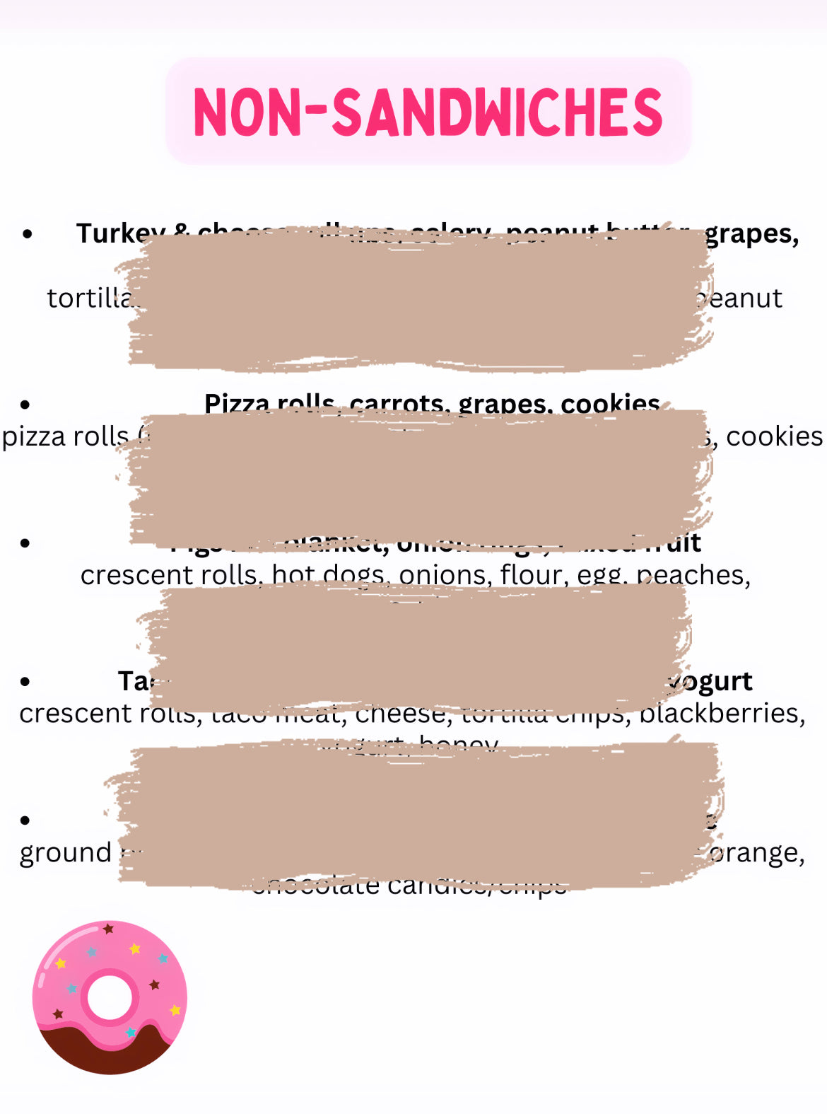 75 Lunch ideas